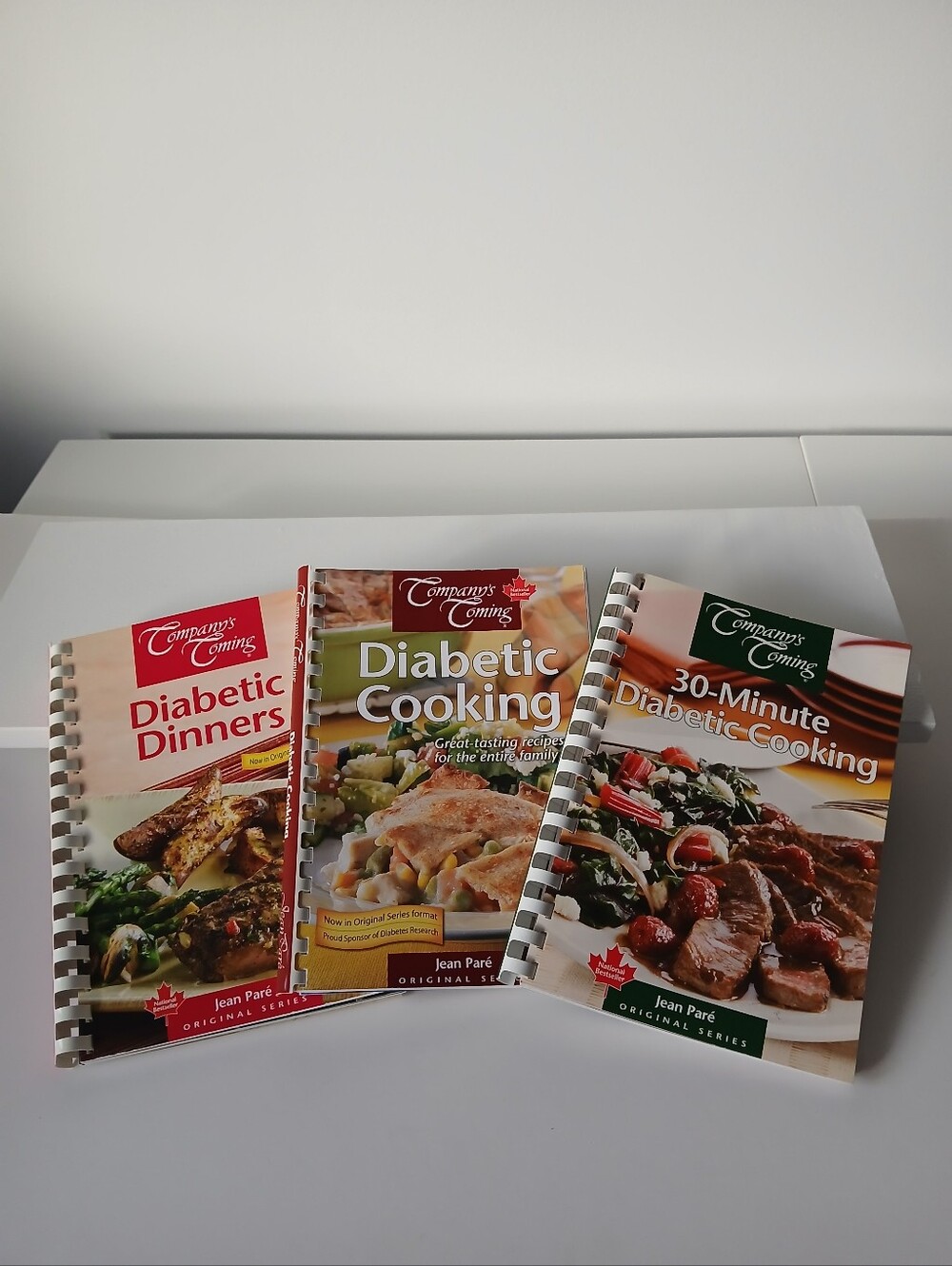 3 Diabetic Company's Coming Cookbooks Healthy Cooking Recipes Coil Bound Books